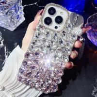 ราคา สําหรับ Motorola Moto Edge X 50 40 30 Pro Plus Ultra Moto E E7 E13 E14 E20 E22 E30 E32 E40 X40 เพชรเคสโทรศัพท์, 3D Super ขนาดใหญ่ Bling สีชมพู Rhinestone ชุบโลหะพู่จี้ (27006775621)