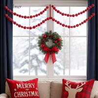 ราคา เดลเมอร์ คริสต์มาสแขวนจี้, 2.75 เมตรตกแต่งสีแดงเบอร์รี่พวงมาลัย, ต้นคริสต์มาสแขวนลูกโฟมที่สมจริงคริสต์มาสลูกปัดโซ่พรรค (42126206403)