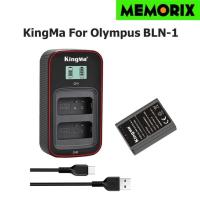 ราคา KingMa For Olympus BLN-1 (1140mAh) Rechargable battery / LCD Dual USB charger for Olympus E-M1 E-M5 E-M5II E-P5 PEN-F (22142344414)