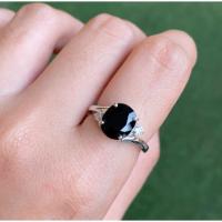 ราคา แหวนเงินแท้ พลอยแท้ พลอยนิลดำ (4632781918)