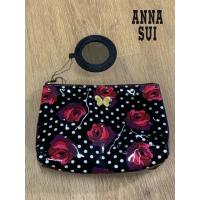 ราคา ANNA SUI pouch ลายสวย มาพร้อมกระจก พลาสติกด้านหลังมีรอยบ้าง โดยรวมสภาพดี (43468384719)