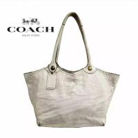 ราคา BRAND :COACH แท้จ้า....รุ่น Bleecker Platinum Metallic Leather tote (17612210647)