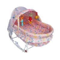 ราคา Chuchob เปลนอนเด็กปรับโยกสำเร็จรูปพร้อมมุ้ง ลายหมี (สีชมพู) สินค้าพร้อมส่ง (552792988)