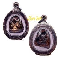 ราคา พระปิดตาหลวงปู่เอี่ยม วัดหนัง เลี่ยมกรอบเงินเก่าอย่างดี (17594516621)