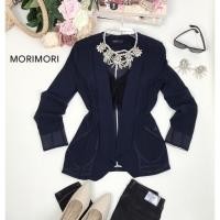 ราคา Blazer MORIMORI made in Korea ผ้าชีฟอง สีกรม (15414287346)