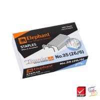ราคา Elephant ตราช้าง ลวดเย็บกระดาษ ไททาเนีย No. 35 (26/6) จำนวน 1 กล่อง (1952814772)