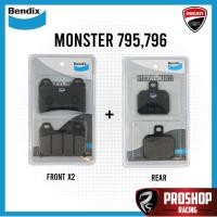 ราคา ผ้าเบรค Bendix สำหรับ Ducati Monster 795,796,848 Multistrada,Hypermotard,Street Fighter (8487584192)