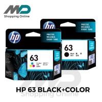 ราคา HP 63 Black+63 COLOR Original Ink Cartridge (F6U61AA) ปริมาณการพิมพ์ 5% ของกระดาษ A4 พิมพ์ได้ 190 แผ่น (22920492704)