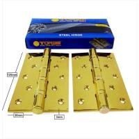 ราคา TORA บานพับเหล็กสีทองหนา 5 นิ้ว - บานพับ GP5 สีทองเหล็ก (43269260737)