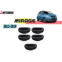 ราคา เบ้า+ครอบมือจับประตู+เบ้าท้าย Mitsubishi Mirage 2012-2020 10ชิ้น สีดำด้าน (4314956590)