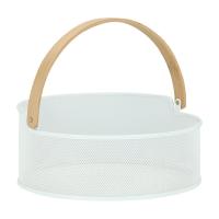 ราคา HomeHuk ตะกร้าอเนกประสงค์ รุ่นอาเบลโล่ ขนาด 30.5 x 30.5 x 13 ซม. - สีขาว (43022797048)