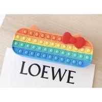 ราคา พร้อมส่ง กระเป๋าใส่ดินสอ สี Pop it ขนาด 20x8cm สีรุ้ง กระเป๋านักเรียนซิลิโคน Push Bubble ของเล่น อุปกรณ์การเรียน กระเป๋า (15259410240)