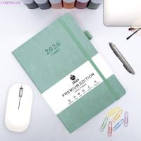 ราคา CYBERGLIDE 2026 Schedule Planner Notepad, โน๊ตบุ๊ควางแผน A5 ภาษาอังกฤษ, กระดาษหนาทนทานแบบพกพา 12 เดือน แผ่นรองเขียนไดอารี่ธุรกิจ (41858149911)