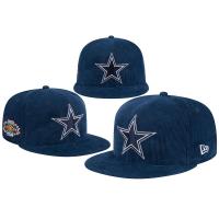 ราคา Dallas Cowboys Corduroy สีกรมท่า Snapback NFL รักบี้อเมริกันฟุตบอลทีมเย็บปักถักร้อยหมวก (41964728657)