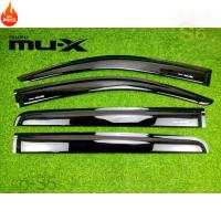 ราคา กันสาดประตู Isuzu MU-X รุ่นปี 2014-2017 คิ้วดำด้าน สกรีน AO พรีเมียม (41168501275)
