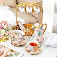 ราคา ชุดถ้วยกาแฟเซรามิกสไตล์ยุโรปชาดอกไม้ยามบ่ายของอังกฤษในครัวเรือนถ้วยกาแฟมูลค่าสูงถ้วยน้ําชุดน้ํา (42773671894)