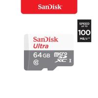 ราคา SanDisk 64GB MicroSDHC UHS-I Card Ultra Class10 Speed 100MB/s** เมมโมรี่การ์ดแท้ รับประกันศูนย์ Synnex (2504029680)