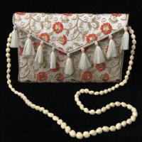 ราคา กระเป๋าปักลายดอกไม้ สีส้ม กระเป๋าอินเดีย (2319605106)