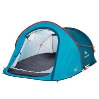 ราคา เต็นท์ตั้งแคมป์สำหรับ 2 คนรุ่น 2 Seconds สีฟ้า 2 Seconds Pop Up Tent - 2 Man Automatic Easy Instant Camping (3763365229)