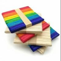 ราคา ไม้ไอติม ไม้ไอศครีม (100 แท่ง) ไม้ไอติมประดิษฐ์ DIY (467386804)
