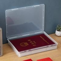 ราคา กล่องแฟ้มพลาสติก กล่องเก็บแฟ้ม ความจุขนาดใหญ่ พกพาสะดวก วัสดุ หน้า โปร่งใส กันฝุ่นกันความชื้น (25991982038)