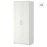 ราคา [มือสอง] ตู้เสื้อผ้า ikea รุ่น Brimnes (บริมเนส) (3753692479)