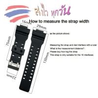 ราคา สายนาฬิกาCasio แท้ สีดำ สำหรับผู้ชายผู้หญิง 18 มสีดำ 30x16 mm ใช้ได้กับ Casio G Shock (50800938187)
