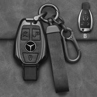 ราคา Alloy Style Car Key Case Cover Shell Fob For Mercedes Benz A B C E G Class C200 C300 E350 W205 E260L GLK A45 AMG BGA Acc (26762265187)