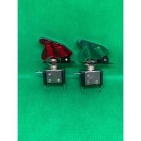 ราคา ASW-07D Toggle Switch สวิตช์โยก สวิตช์เครื่องบิน พร้อมฝาครอบ LED 20A 12V (47101170099)