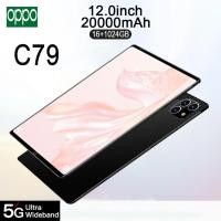 ราคา แท็บเล็ตอัจฉริยะ opp0 C79 แท็บเล็ตสำหรับเล่นเกม 16+1024GB หน้าจอใหญ่ 12.0 นิ้ว แบตเตอรี่ 20000mah แท็บเล็ตสำหรับเล่นเกม (43009610837)