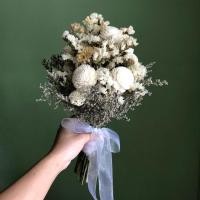 ราคา ช่อดอกไม้พรีเวดดิ้งโทนขาวเขียว (2284313304)