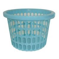 ราคา ตะกร้าผ้ากลมเตี้ย สีฟ้า (7133187077)