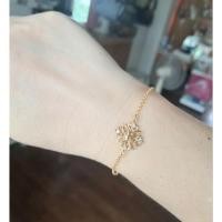 ราคา ✨️สร้อยมือเงินแท้925ชุบทองคำ18k ฝังเพชรCZร้อยโซ่โรโลอิตาลี5"+1/6"+1" (19908266685)