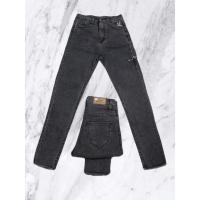 ราคา กางเกงยีนส์ทรงขาเดฟเอวสูง สีดำฟอก แต่งขาดข้าง ปลายขาตัด งานป้าย Jeans House. (14127290132)