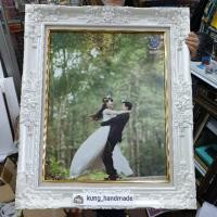 ราคา กรอบเปล่า กรอบเปล่าหลุยส์ สีทอง สีขาว กรอบหลุยส์ใส่รูปเองง่ายๆ กรอบมีกระจก (4039501781)