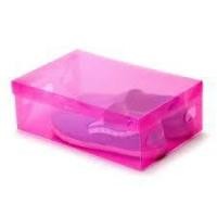 ราคา กล่องใส่รองเท้าพลาสติกใสสีสันสดใส (40313503488)