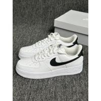 ราคา ♞Nike Air Force 1 Low "White and Black" Low cut Sports and Leisure Board Shoes in White and Black G (41203608379)
