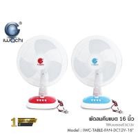 ราคา พัดลมตั้งโต๊ะ IWACHI คีบแบต DC12V ( ขนาด 16" ) รุ่น IWC-TABLE-FAN-DC12V-16" สีแดง และ สีฟ้า กำลังไฟ18วัตต์ (9975082458)