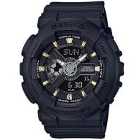 ราคา Casio Baby-G นาฬิกาข้อมือผู้หญิง สายเรซิ่น รุ่น BA-110GA,BA-110GA-1A - สีดำ (283187508)