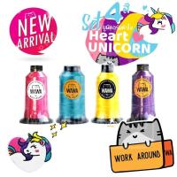 ราคา HEART UNICORN SET ไหมปัก ด้ายปัก จักรคอมพิวเตอร์ ร์ ไหมปักชื่อนักเรียน ไหมปักโลโก้ ไหม WAWA ไหมวาวา ไหมแมว - 4 หลอด (6033897320)