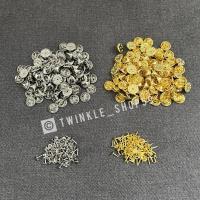 ราคา หมุดเข็มกลัด แป้นเข็มกลัด หมุดกิ๊ป ทองเหลืองแท้ (24083031917)