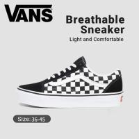 ราคา ของแท้100% Vans Old Skool Checkerboard Platform รองเท้าผ้าใบ แก๊งต่ำรองเท้าสตรีจัดส่งในวันเดียวกัน (43108667795)