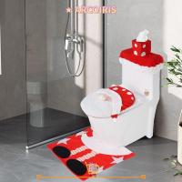 ราคา ฝารองนั่งชักโครก ARCOIRIS, โพลีเอสเตอร์ DIY ผ้าคลุมฝาชักโครกคริสต์มาส, Snowman Cute Elk พิมพ์ชุดฝาชักโครกคริสต์มาส (40865421817)