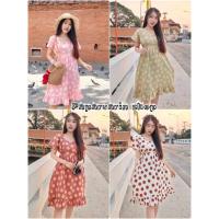 ราคา ชุดเดรส ชุดชาวดอย ชุดเดรสผ้าฝ้ายพิมพ์ลาย ชุดผ้าฝ้ายพื้นเมืองเหนือ ชุดผ้าฝ้ายทรงเกาหลี (10012844352)