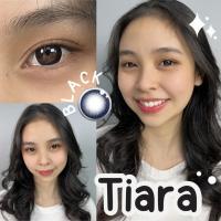 ราคา คอนแทคเลนส์ รุ่น tiara black แบรนด์ Pretty doll ค่าสายตาปกติ เลนส์นิ่มใส่สบายตา แถมตลับ (20186712953)