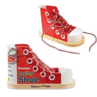 ราคา Melissa&Doug Lacing Shoe ชุดร้อยเชือกรองเท้า ผูกเชือกรองเท้า รุ่น 3018 (27920673753)
