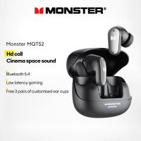 ราคา Monster MQT52 หูฟังบลูทูธไร้สายชนิดใส่ในหูอายุการใช้งานแบตเตอรี่ยาวนานหูฟังลดเสียงรบกวน (44371237299)