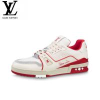 ราคา LOUIS VUITTON Trainer #54 รองเท้าผ้าใบผูกเชือกต่ำสำหรับผู้ชายและผู้หญิงรองเท้าลำลอง 1ABFBI (29422277258)