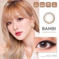 ราคา คอนแทคเลนส์ Bambi Brown (Kitty Kawaii) **แบบแฟชั่นและสายตาสั้น (20408767801)