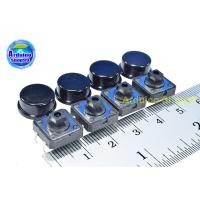 ราคา Tact switch 12X12X7.3 mm. button domestic + color button (สีดำ 4 ชุด) (3917460242)